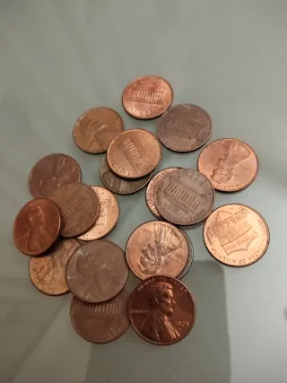 Lote 19 Monedas 1 Centavo EEUU