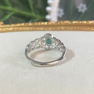 Anillo Esmeralda Natural Ajustable