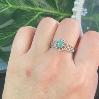 Anillo Esmeralda Natural Ajustable