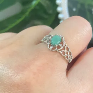 Anillo Esmeralda Natural Ajustable