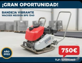 Bandeja Vibrante Wacker Neuson BPS 1340