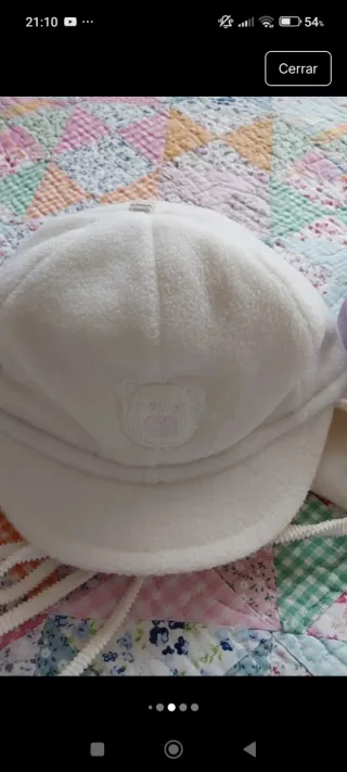 Gorra bebé Albero orejeras talla única