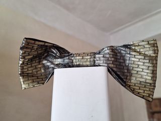 Vestido fiesta negro y plateado