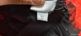 Gonna a balze in tulle nera