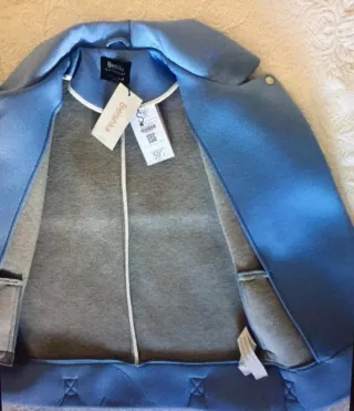 Cazadora Biker Bershka Azul NUEVA