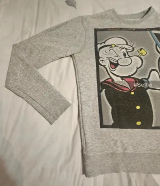 Jersey Hombre Popeye #Selfie Gris