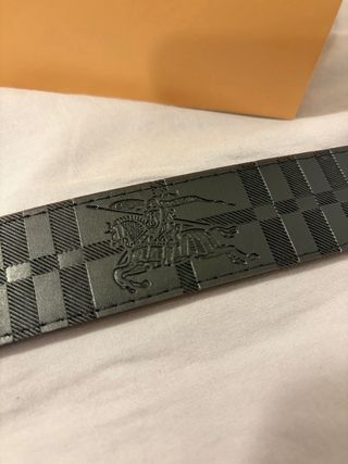 Cintura Burberry Uomo Reversibile Bianca/Nero