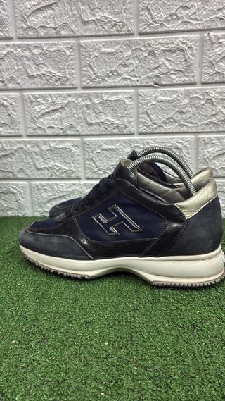 Hogan Scarpe Uomo Pelle Blu Nero