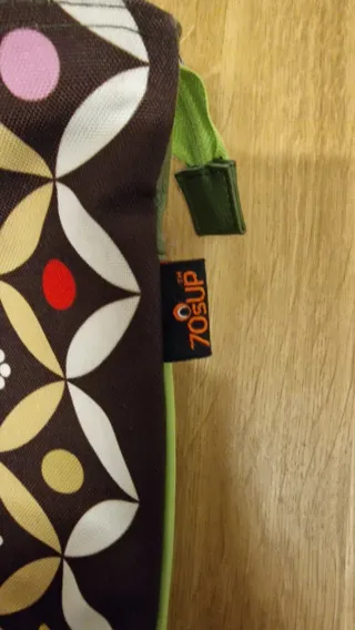 Bolso tela estampado vintage extensible