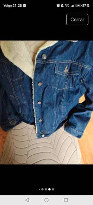 Chaqueta vaquera borrego Pull&Bear Talla M