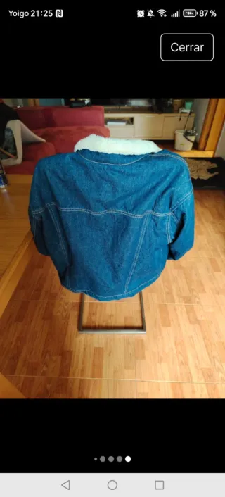 Chaqueta vaquera borrego Pull&Bear Talla M