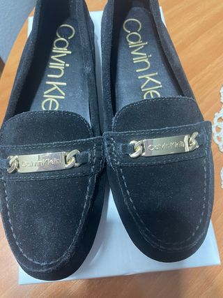 Mocasines Calvin Klein Negros Mujer