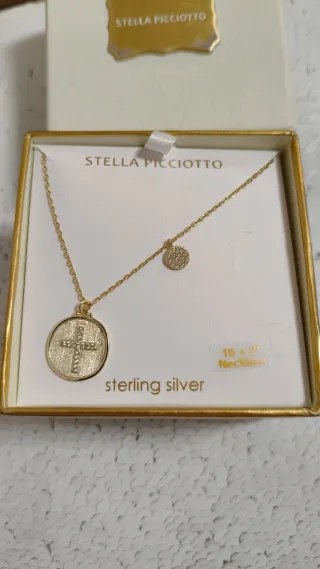 Collar Stella Picciotto Medalla cruz de plata925