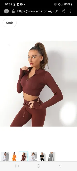 Conjunto deportivo sin costuras azul