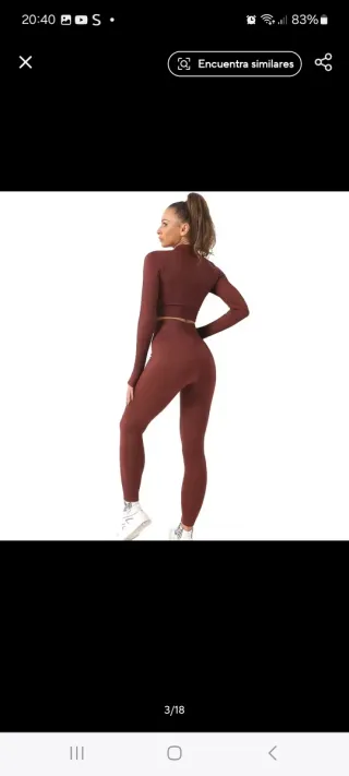 Conjunto deportivo sin costuras azul