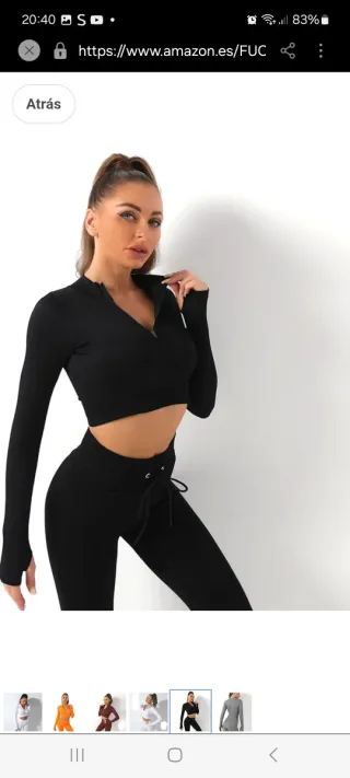 Conjunto deportivo sin costuras azul