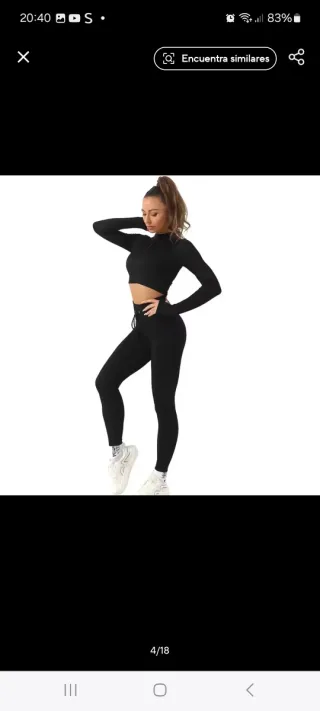 Conjunto deportivo sin costuras azul