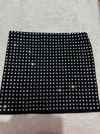 Falda mini con brillos