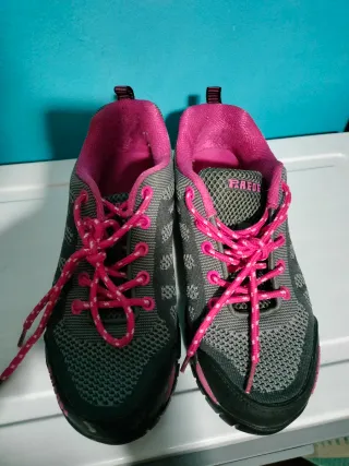 Zapatillas deportivas PAREDE mujer grises y rosas