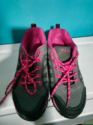 Zapatillas deportivas PAREDE mujer grises y rosas