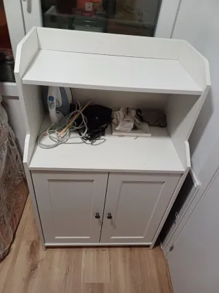 Mueble auxiliar blanco madera