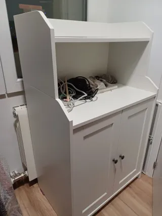 Mueble auxiliar blanco madera