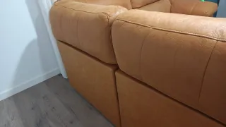 Sofá rinconera color Mostaza