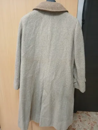 Cappotto lungo donna beige/marrone