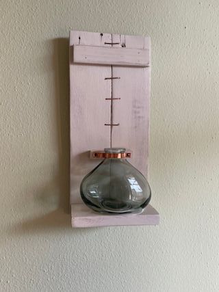 Vaso da parete shabby chic Beige