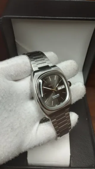 Reloj Seiko Mod Vintage Seamaster Daydate Gris