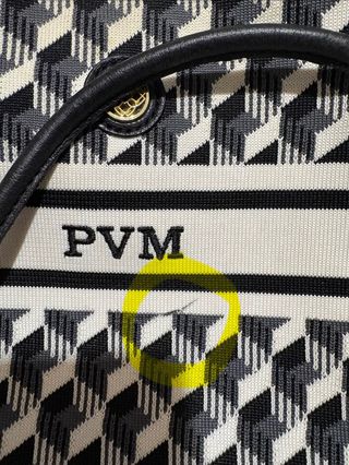 Bolso Lonbali PVM Negro y Blanco