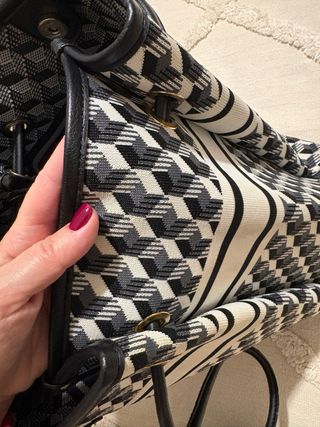 Bolso Lonbali PVM Negro y Blanco