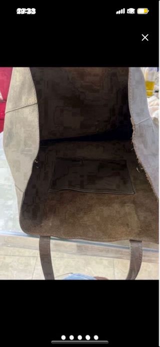 Bolso Massimo Dutti Cuero Marrón