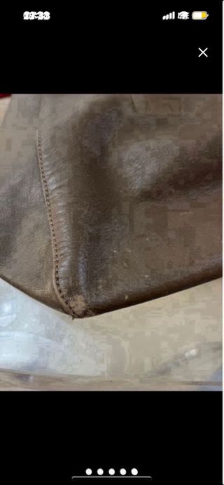 Bolso Massimo Dutti Cuero Marrón