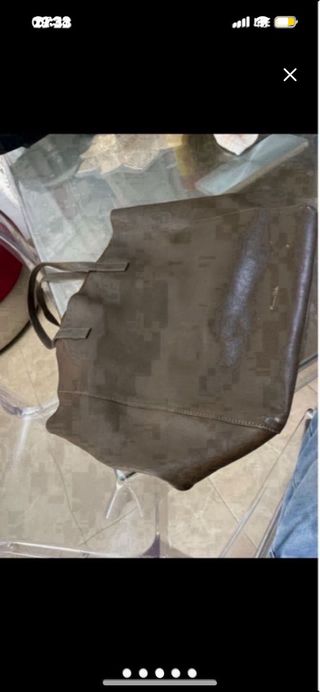 Bolso Massimo Dutti Cuero Marrón