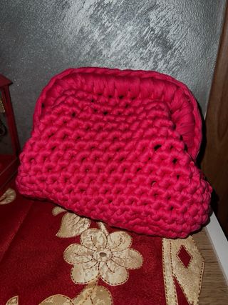 Borsa fatta a mano fucsia