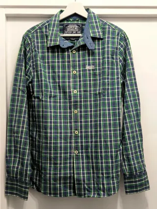 Camisa cuadros Superdry M
