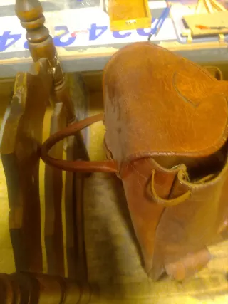 Mochila de piel vintage 25 años