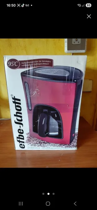 Cafetera Roja Eléctrica Jarra