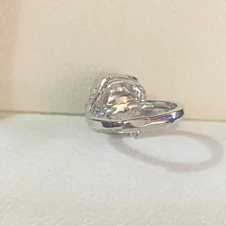 Anillo Esfera Cuarzo Blanco Natural