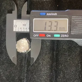 Anillo Esfera Cuarzo Blanco Natural