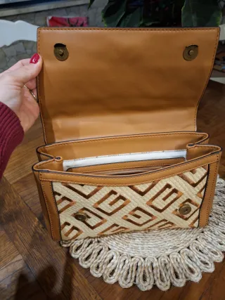 Borsa Guess pelle e raffia