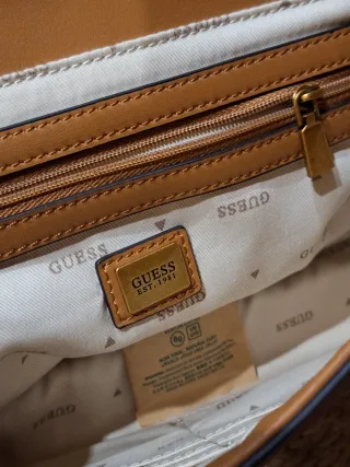 Borsa Guess pelle e raffia