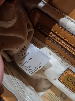 Borsa Guess pelle e raffia