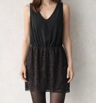 Abito, donna, Intimissimi, tg M, nero con pizzo