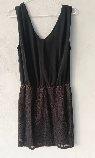 Abito, donna, Intimissimi, tg M, nero con pizzo