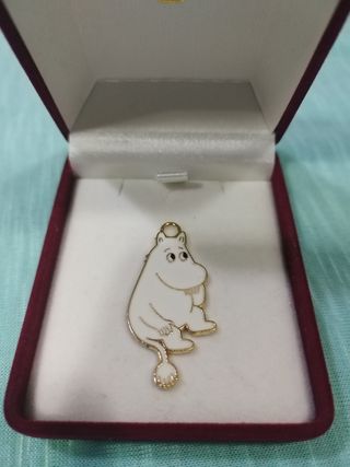 Colgante Moomin Blanco y Dorado