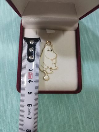 Colgante Moomin Blanco y Dorado