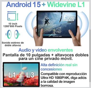 Tablet JUEDUR 10 Android 15 22GB RAM 128GB
