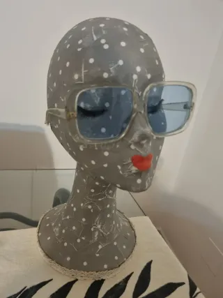 Gafas de sol vintage años 70 azules